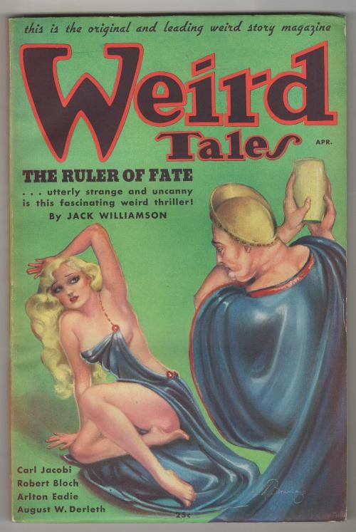 Weird Tales Apr 1936 Brundage Cvr; RE Howard Conan, Jack Williamson Cvr Story