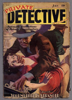 Private Detective January 1939 Ward Assault Cvr Robert A Garron - Pulp
