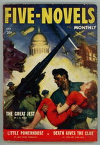 Five Novels Monthly Jul 1942 Pulp Damsel in Distress Cvr