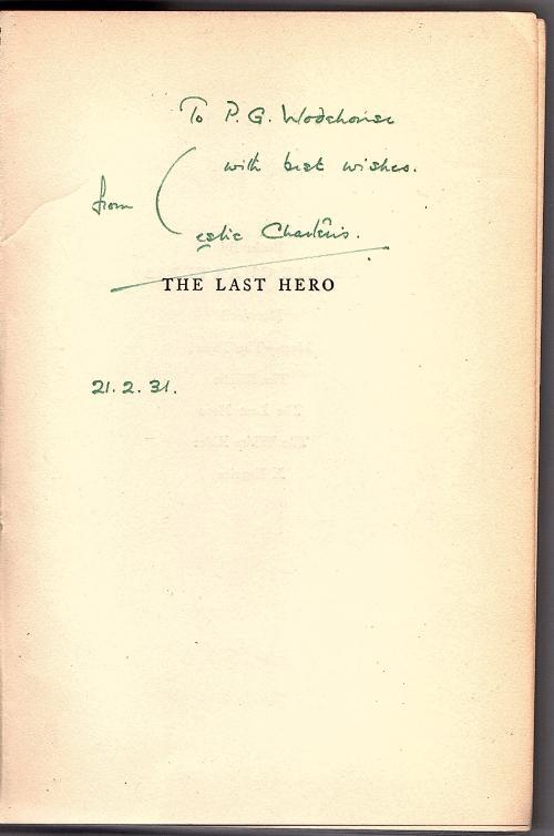 The Last Hero by Leslie Charteris (First U.S. Edition) Signed