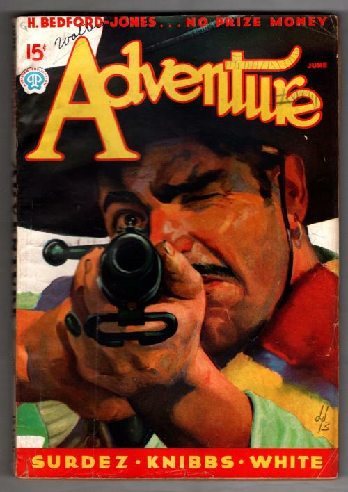 Adventure Jun 1937 Berger Mexican Bandit Cvr; H. Bedford-Jones
