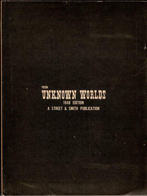 From Unknown Worlds 1948 Pulp FIRST; Cartier Cvr: skull, serpent, and gnomes;...