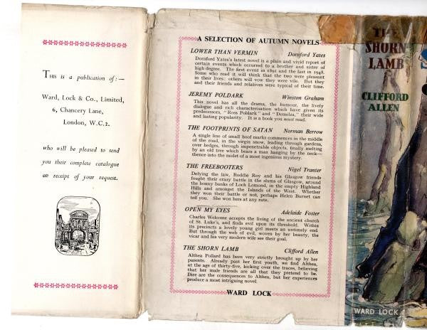 The Shorn Lamb by Clifford Allen (First Edition) Ward Lock File Copy