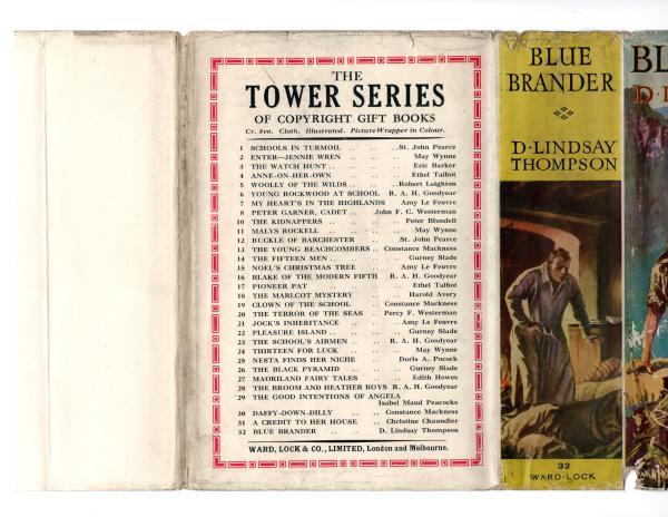 Blue Brander by D. Lindsay Thompson (First Edition) Rare DJ Publisher's Copy