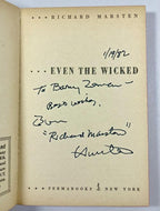 Even the Wicked by Richard Marsten (First Edition) Signed