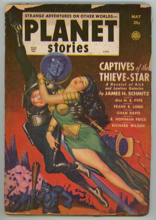 Planet Stories May 1951 Allen Anderson GGA Cvr; Fredric Brown, E. Hoffmann Price