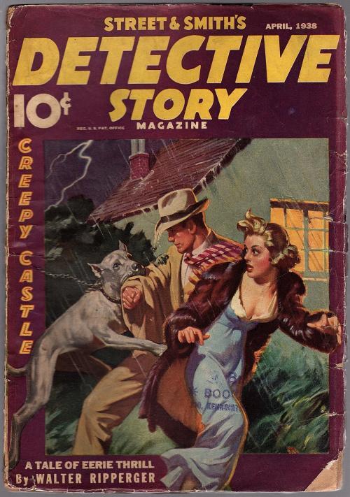 Detective Story Apr 1938 Dog Attack Cvr