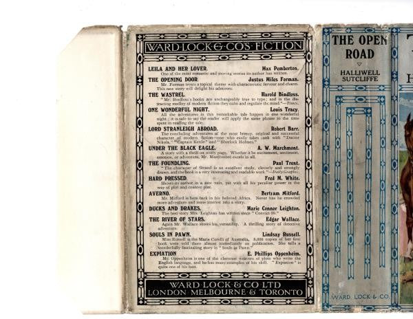 The Open Road by Halliwell Sutcliffe (First Edition) Illustrated File Copy