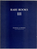 Rare Books III (Catalogue)