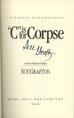C is for Corpse by Sue Grafton (Signed) Advanced Copy Signed