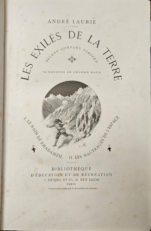 Les Exiles de la Terre by Andre Laurie (First Edition)