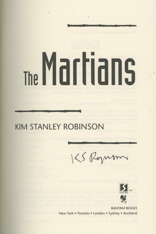 The Martians by Kim Stanley Robinson Signed
