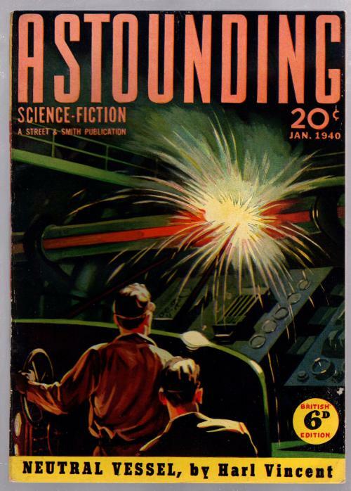 Astounding Jan 1940 British Edition, Concl. EE Smith Lensman Series Pulp