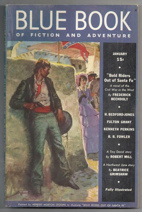 Blue Book Jan 1939 "Wrath of the Thunderbird" by H. Bedford Jones