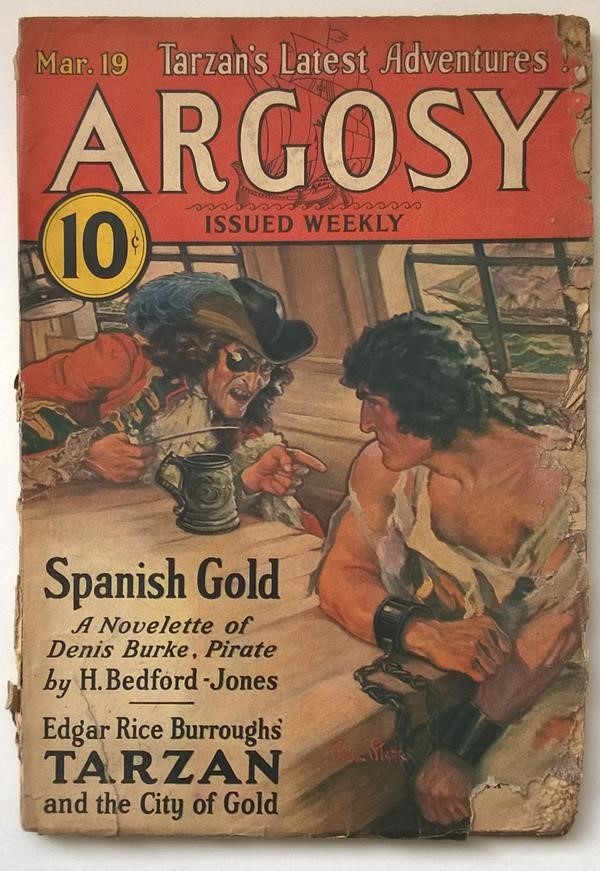 Argosy Mar 19 1932 Burroughs Tarzan and the City of Gold 2/6