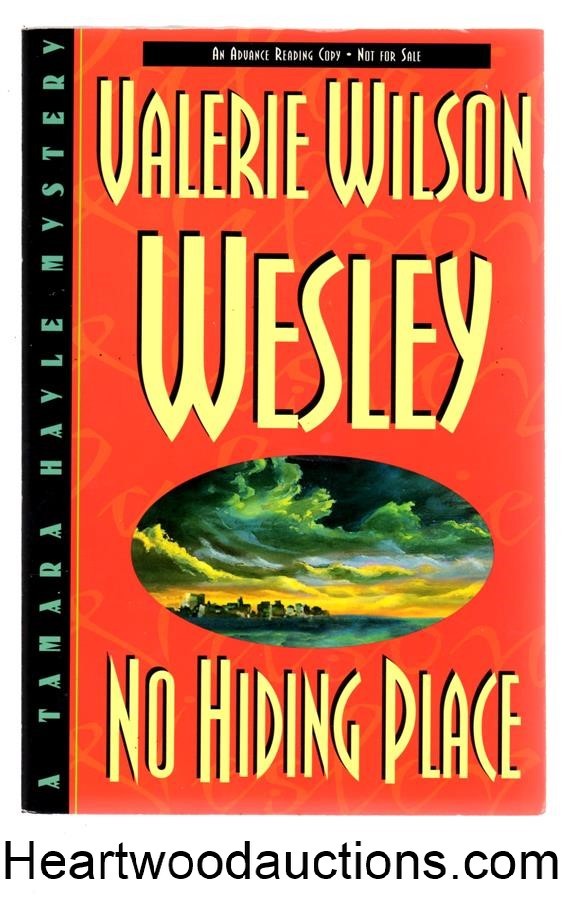 No Hiding Place by Valerie Wilson Wesley SIGNED ARC (SOFTCOVER)- High Grade