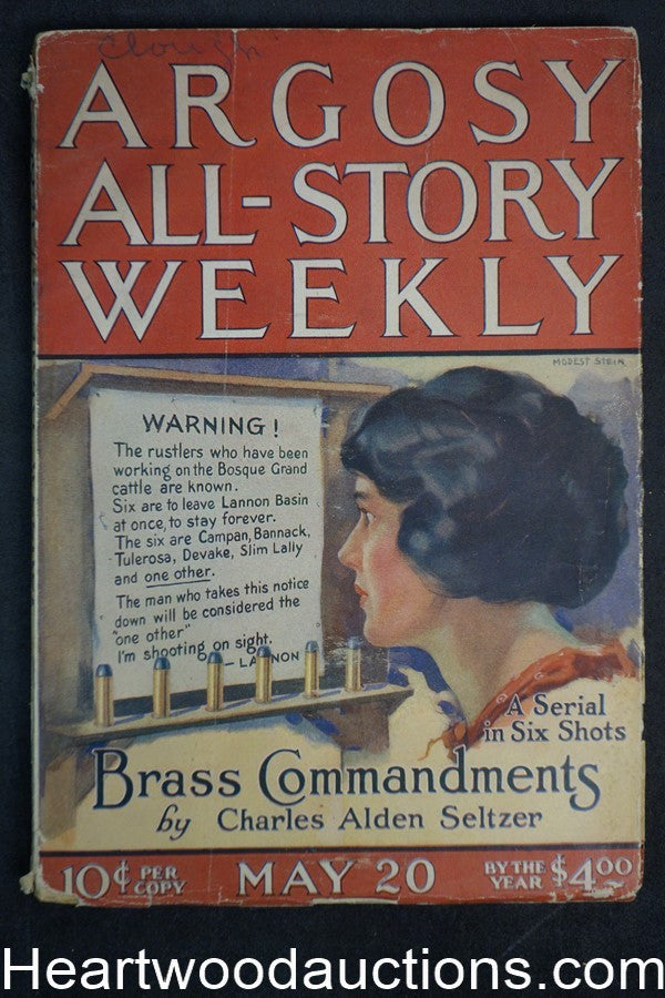 Argosy All Story Weekly May 20 1922 Zorro story by Johnston McCulley