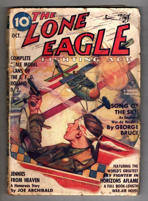 The Lone Eagle Oct 1937 Pulp Lieut. Scott Morgan "Horizons Aflame"