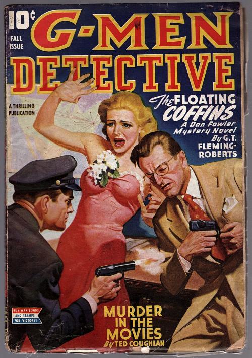 G-Men Detective 1944 Fall GG Cover Art; GT Fleming Roberts - Pulp