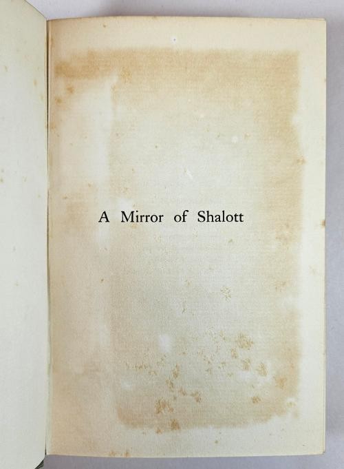 The Mirror of Shalott by Robert Hugh Benson (First Edition) Scarce