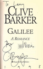Galilee by Clive Barker (First Edition) Signed