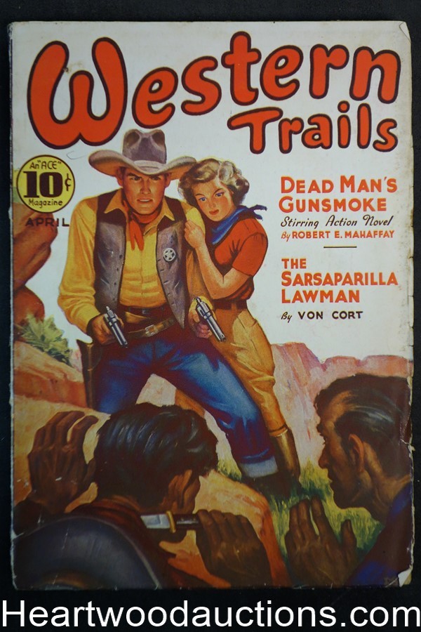 Western Trails Apr 1937 Rafael DeSoto Cvr, Harry Sinclair Drago