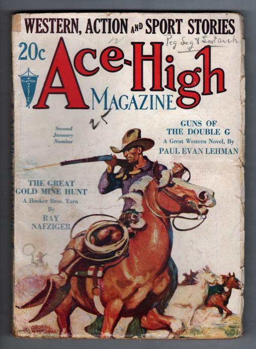 Ace-High Jan 18 1932 Mitchell Cvr; Paul Evan Lehman - Guns of the Double G