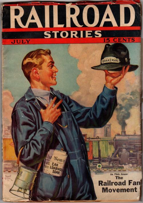 Railroad Stories Jul 1937 Pulp;Engine Picture Kid;Dave Martin;E.S. Dellinger;...