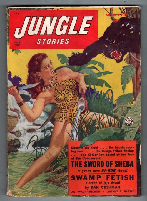 Jungle Stories 1949 Winter G. Gross Cvr: Panther attacking GG; Ki-Gor story; ...