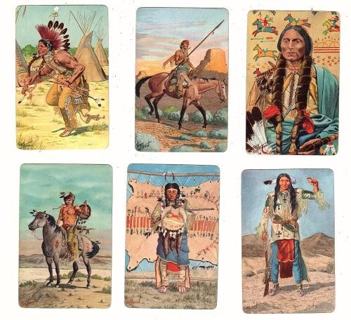 Complete Set of 18 Braves of Indian Nations Cards