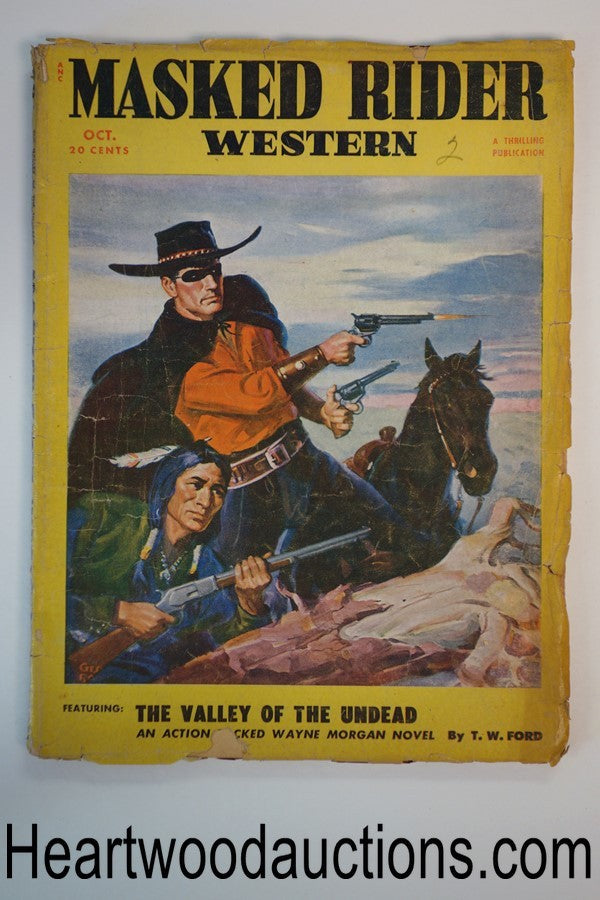 Masked Rider Western Oct 1951 George Rozen Cvr
