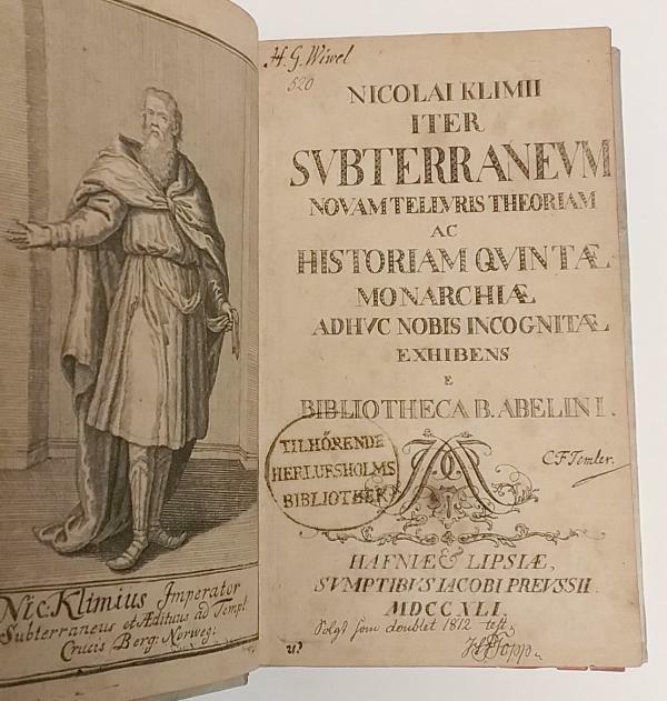 Nicolai Klimii iter Subterraneum Novem Telluris Theoriam by Ludvig Holberg 1s...
