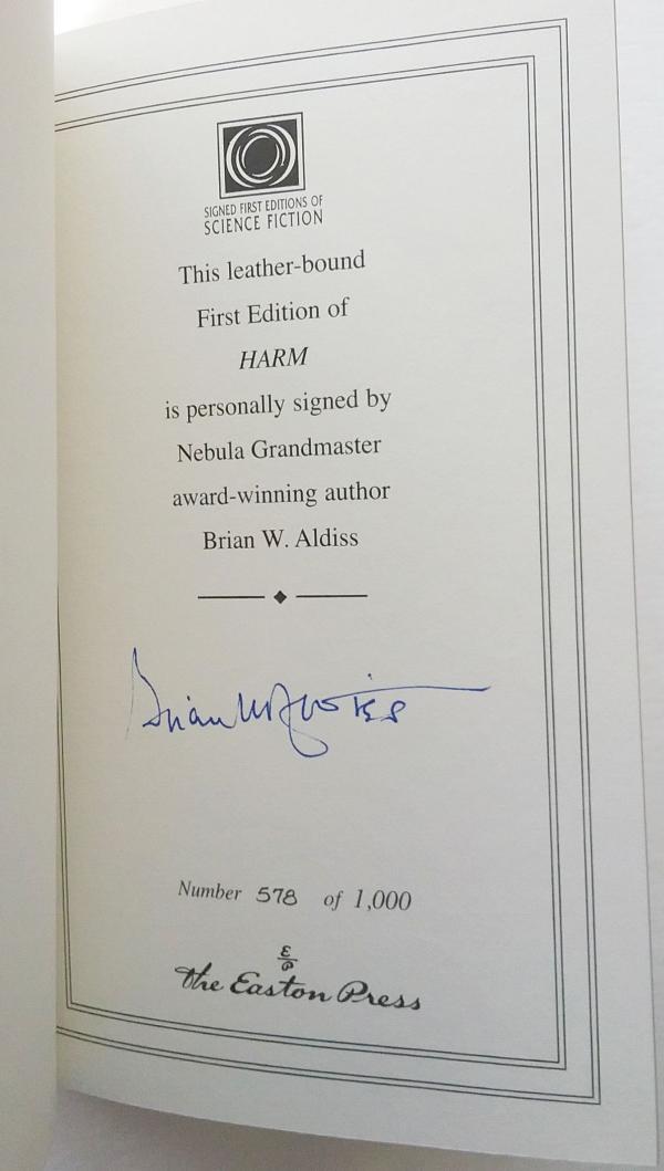 Harm by Brian Aldiss (Easton Press) Limited Edition Signed