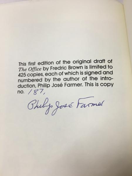 The Office by Fredric Brown (First Edition) LTD Signed