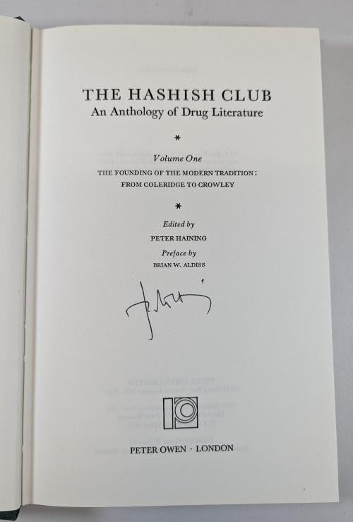 The Hashish Club, An Anthology of Drug Literature: Volume I-II by Peter Haini...