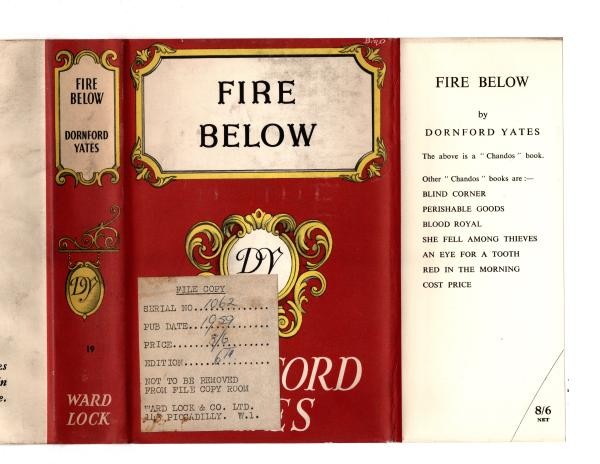 Fire Below by Dornford Yates (File Copy)