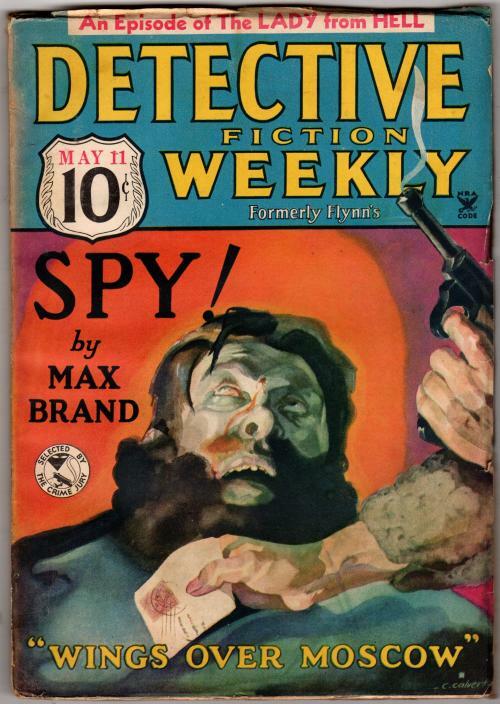 Detective Fiction Weekly" May 11 1935 Max Brand Cover; Ray Cummings