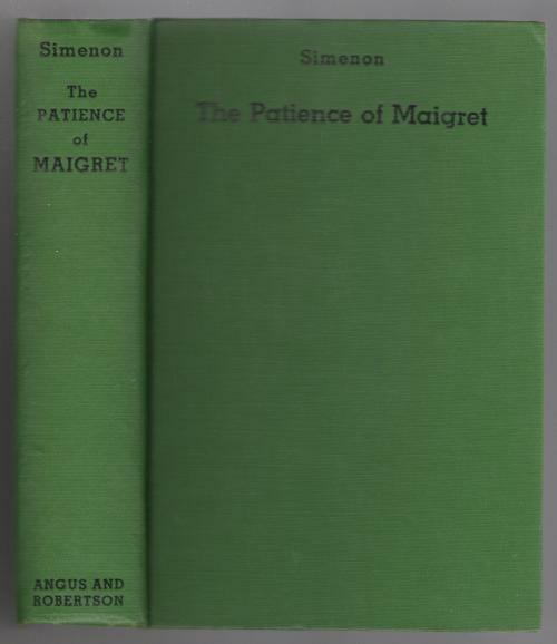 The Patience of Maigret by Georges Simenon (1st Australian) Haycraft-Queen
