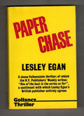 Paper Chase by Lesley Egan (First UK Edition) Gollancz File Copy