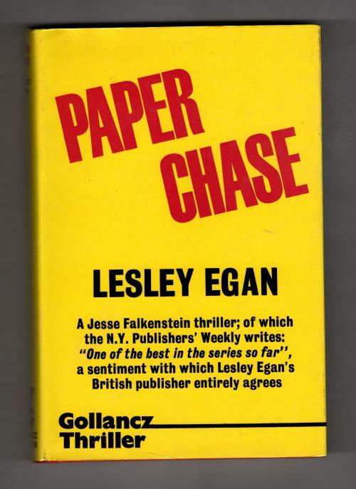 Paper Chase by Lesley Egan (First UK Edition) Gollancz File Copy
