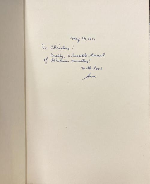 Horrors Unknown by Sam Moskowitz, Editor (1st US ed) Emsch cvr Signed