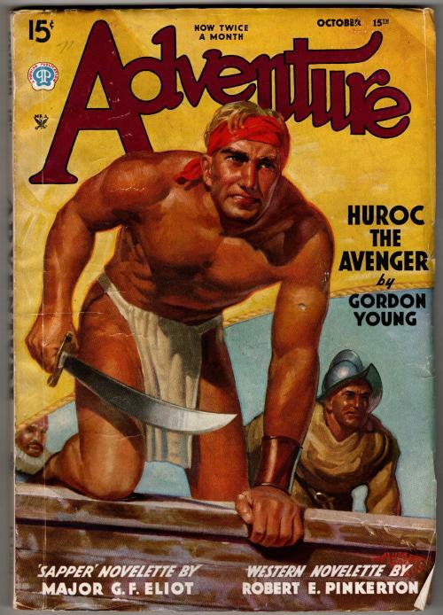 Adventure Oct 15 1935 Pulp Hubert Rogers Cvr; Gordon Young