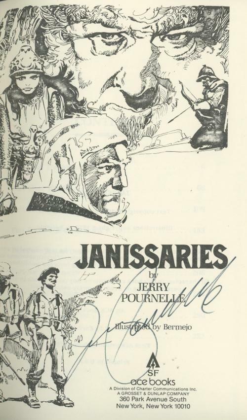 Janissaries by Jerry Pournelle (Review Copy) Signed
