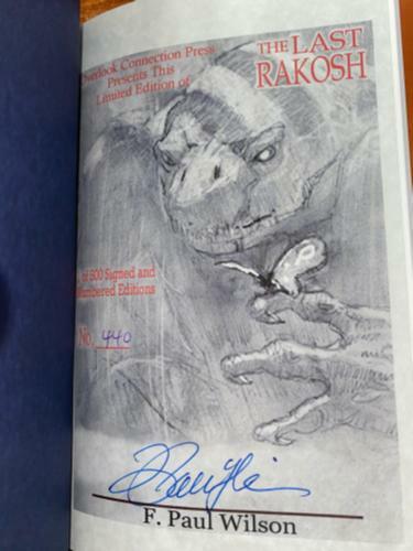 The Last Rakosh by F. Paul Wilson (First Edition, Limited) Signed