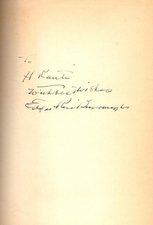 The Deputy Sheriff of Comanche County by Edgar Rice Burroughs (First) Signed