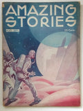 Amazing Stories Aug 1933 Leo Morey Spacemen Art deco Cvr, Fletcher Pratt