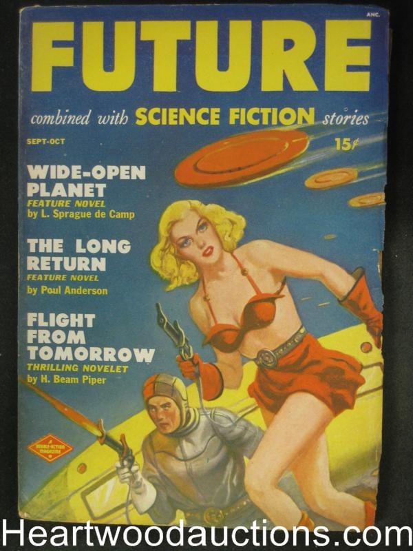 Future September 1950 Morey Cover, Finlay, Anderson, deCamp Kornbluth