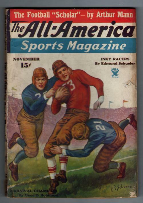 All-America Sports Magazine Nov 1934 F.R. Schaare Football Cvr; Arthur Mann