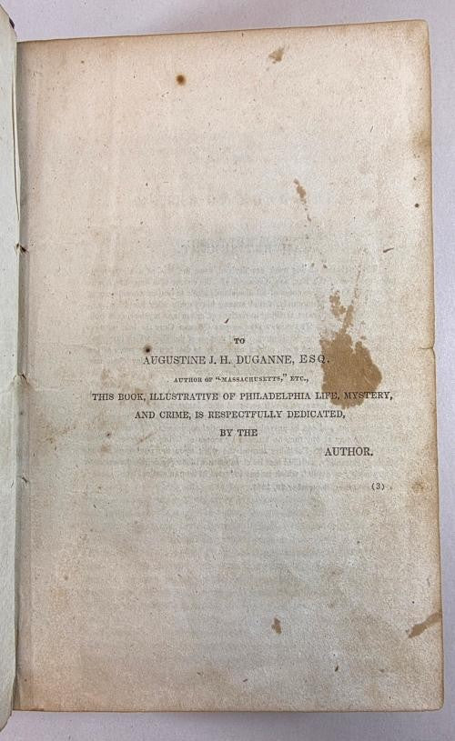 The Quaker City; or, The Monks of Monk-Hall by George Lippard (First Edition)