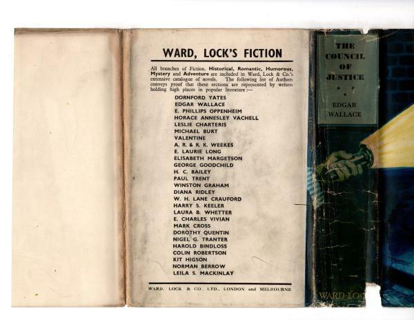 The Council of Justice by Edgar Wallace (Hubin Listed) Ward File Copy